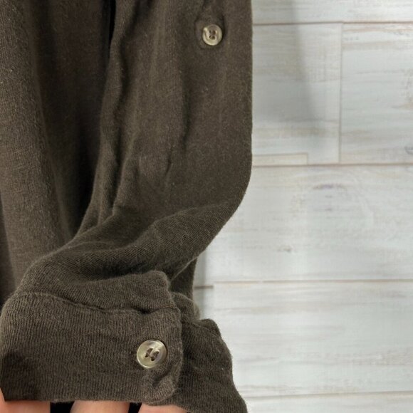 Free People We the Free Womens Penelope Button Down Shirt Army Green Size Small - Picture 4 of 10